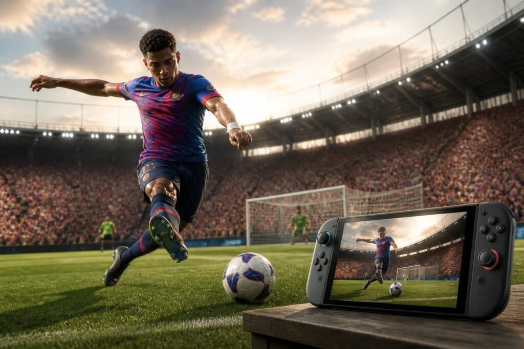 découvrez efootball kick-off! (anciennement pro evolution soccer), disponible en exclusivité sur nintendo switch 2 à partir du 3 juin 2026. préparez-vous à vivre une expérience de football inédite et immersive.