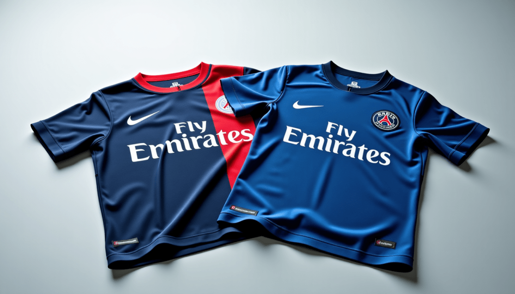Illustration : ce qui est un signe certain de contrefaçon — maillots psg : comment reconnaître un vrai maillot officiel d'une contrefaçon ?