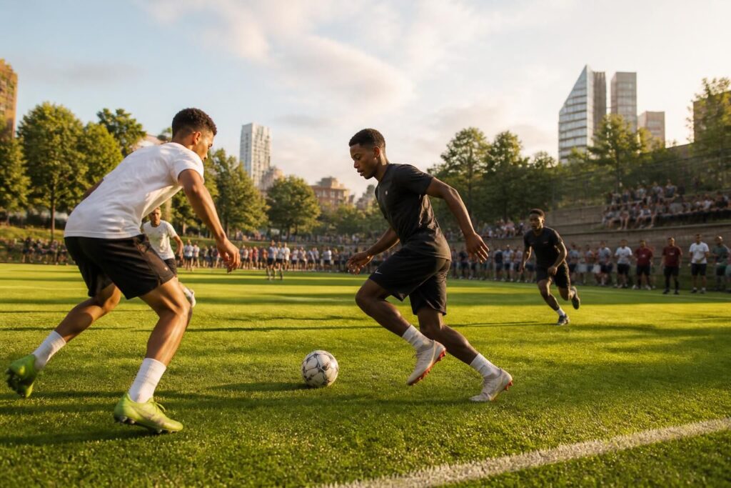 découvrez en exclusivité les premières images du mode «the grounds» en monde ouvert d'ea sports fc 27, une immersion inédite dans le jeu de football ultime.