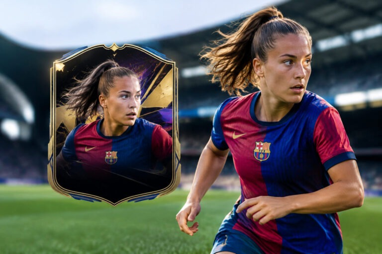 Carte POTM de Claudia Pina à débloquer via le FC 27 DCE Pina